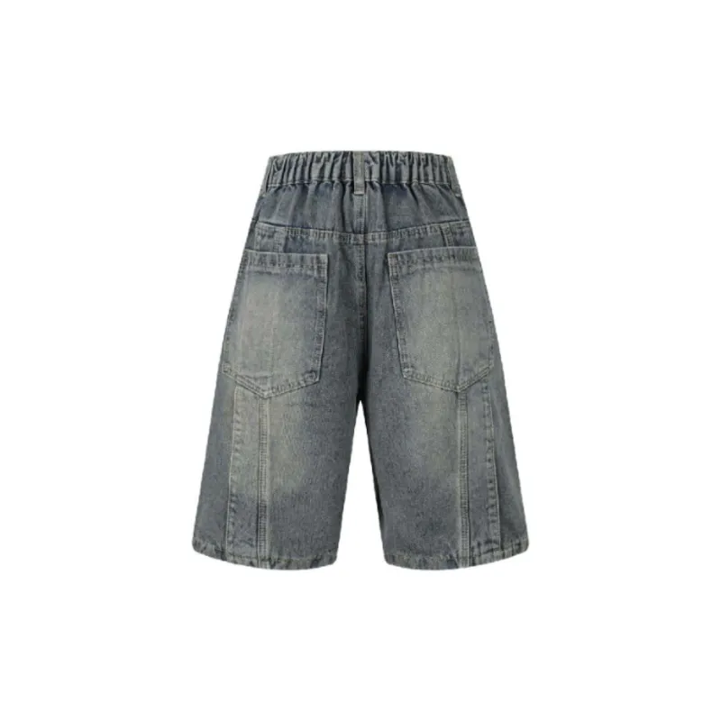 Street Distress Denim Shorts-3