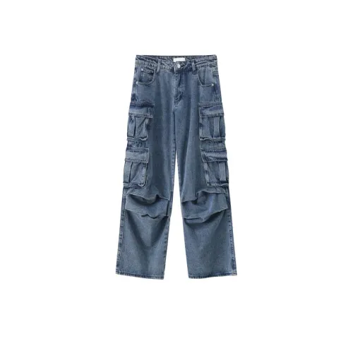 Fashion Hip Hop Big Pocket Cargo Jeans