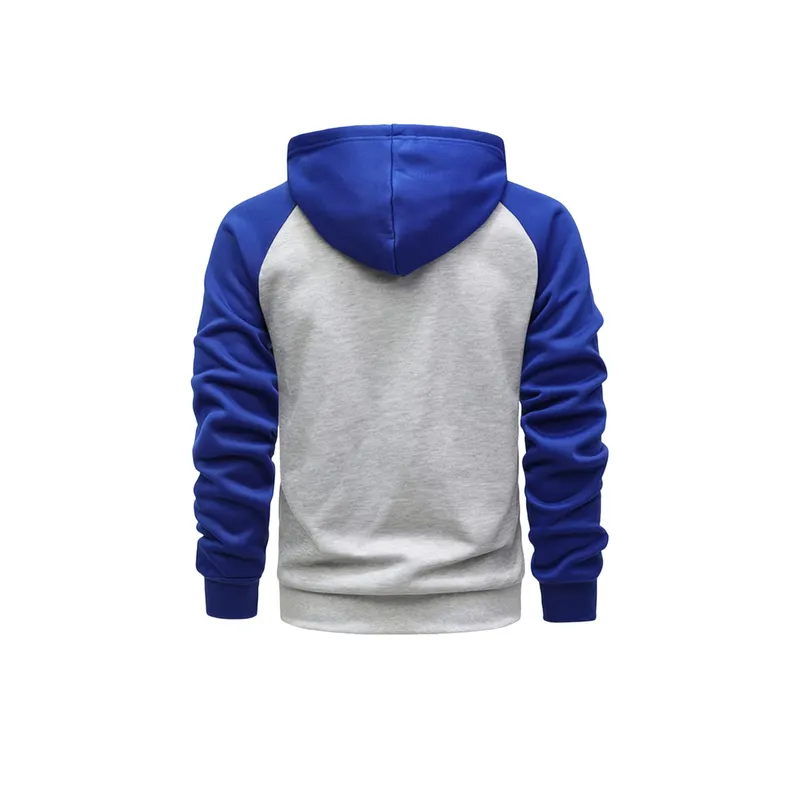 Zipper Contrast Color Sweatshirt-1