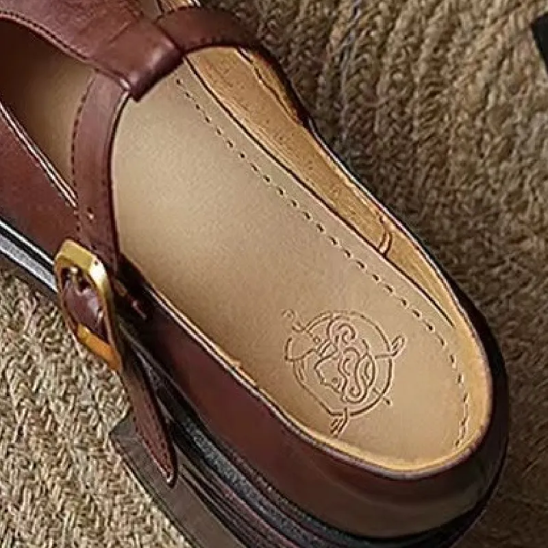 Retro Waterproof Mary Jane Shoes-1