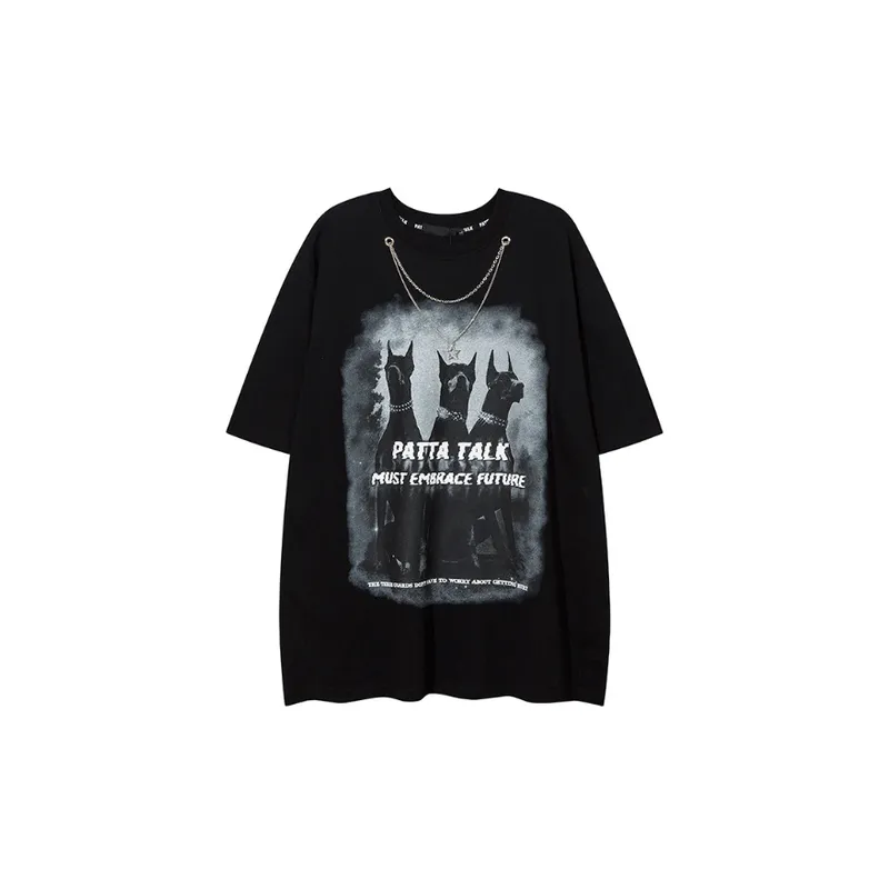 Hip Hop Style Short Sleeved T Shirt-0