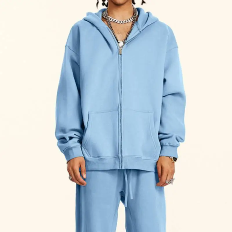 Casual Plain Cotton Sweatshirt-2