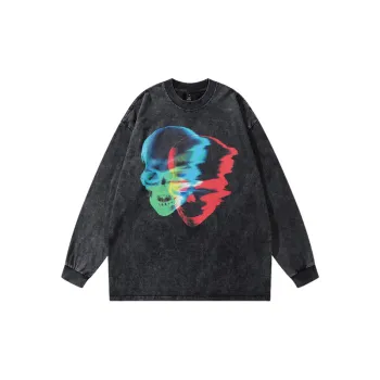 Simple Washed Loose Sweatshirt