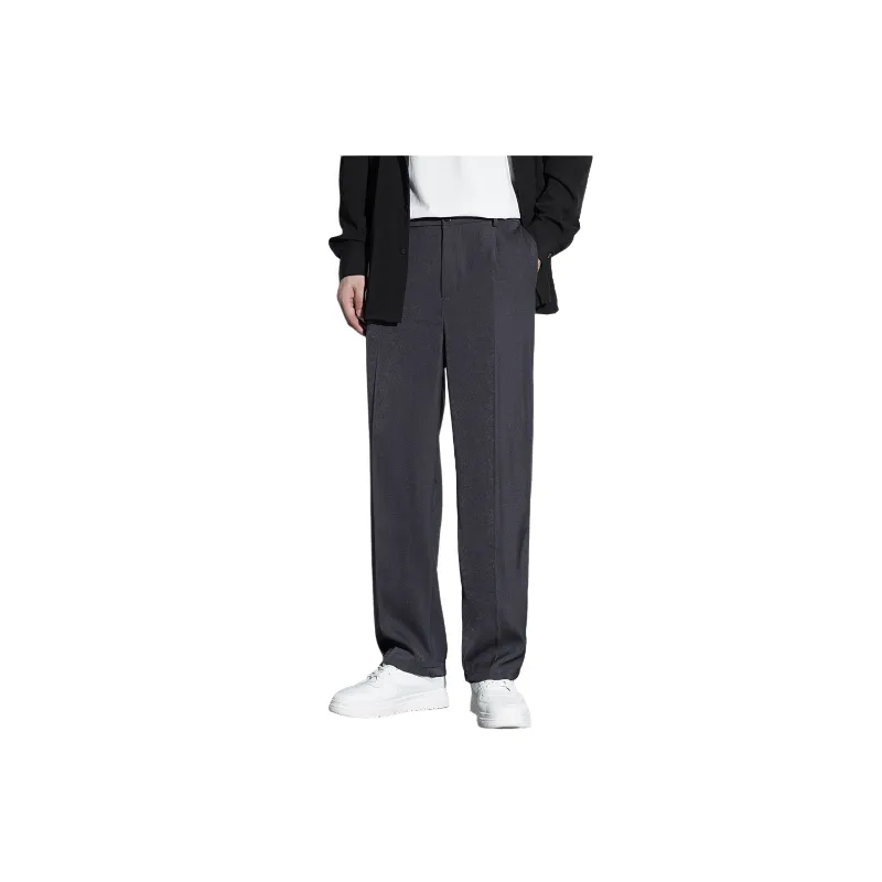 Casual Fashionable Polyester Suit Trousers-2