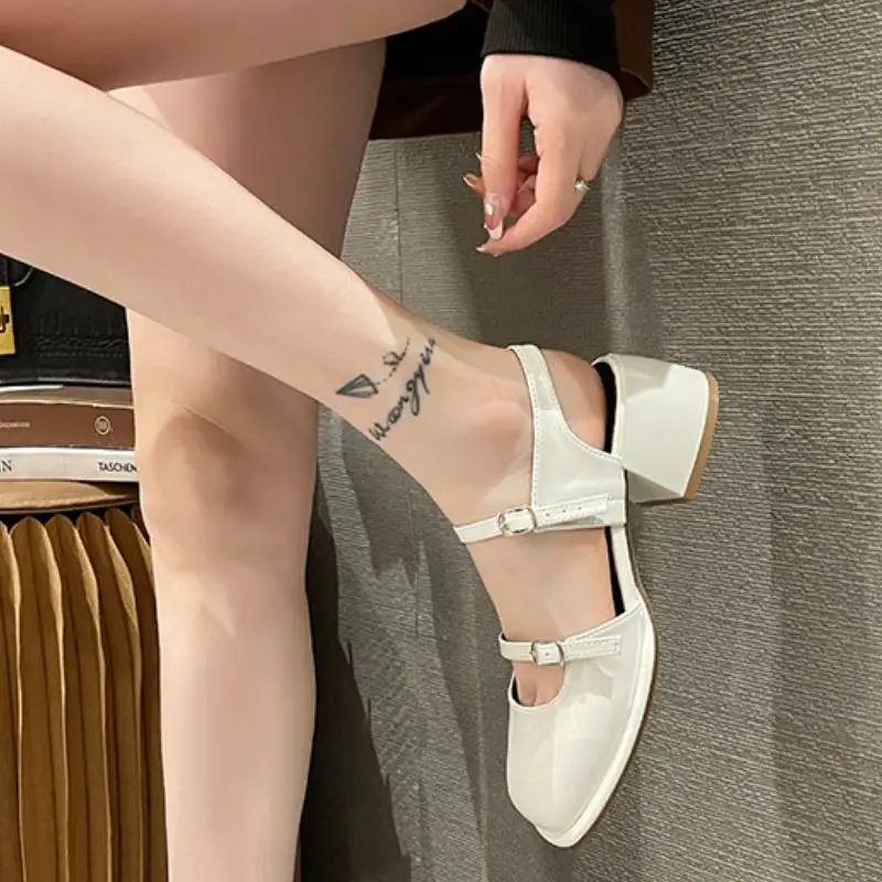 Retro Button Slide Sandals-1