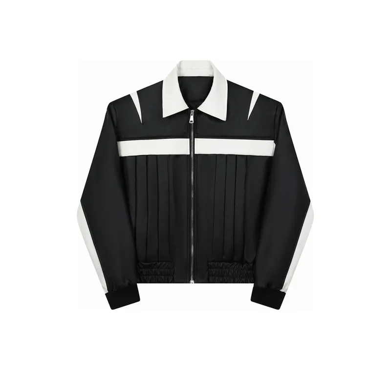 Trendy Contrast Color Jacket-0