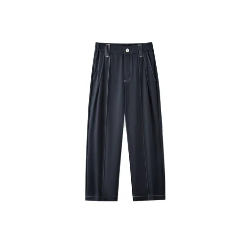 Casual Simple Blended Synthetic Fabrics Suit Trousers