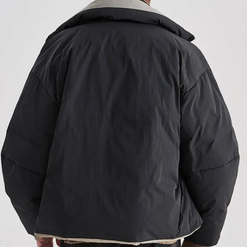 Casual Loose White Duck Down Jacket-2