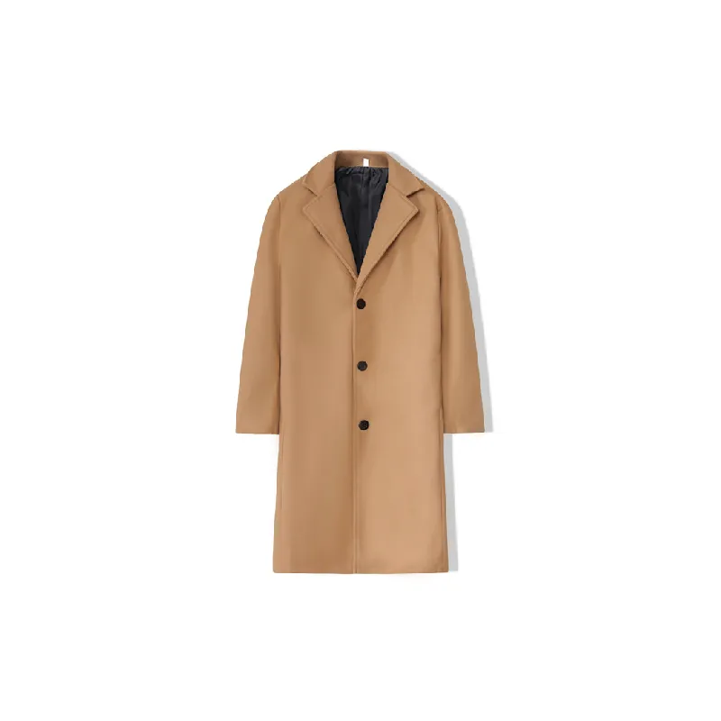 Street Simple Woolen Fabric Coat