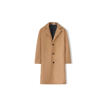 Street Simple Woolen Fabric Coat