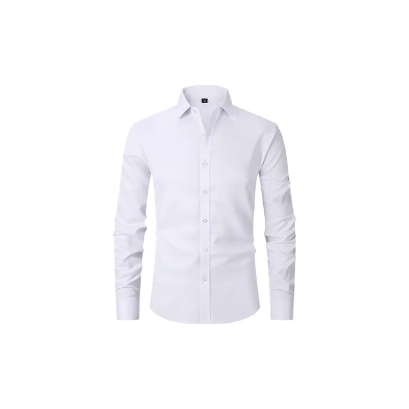 Business Plain Polyester Shirt Unisex-4