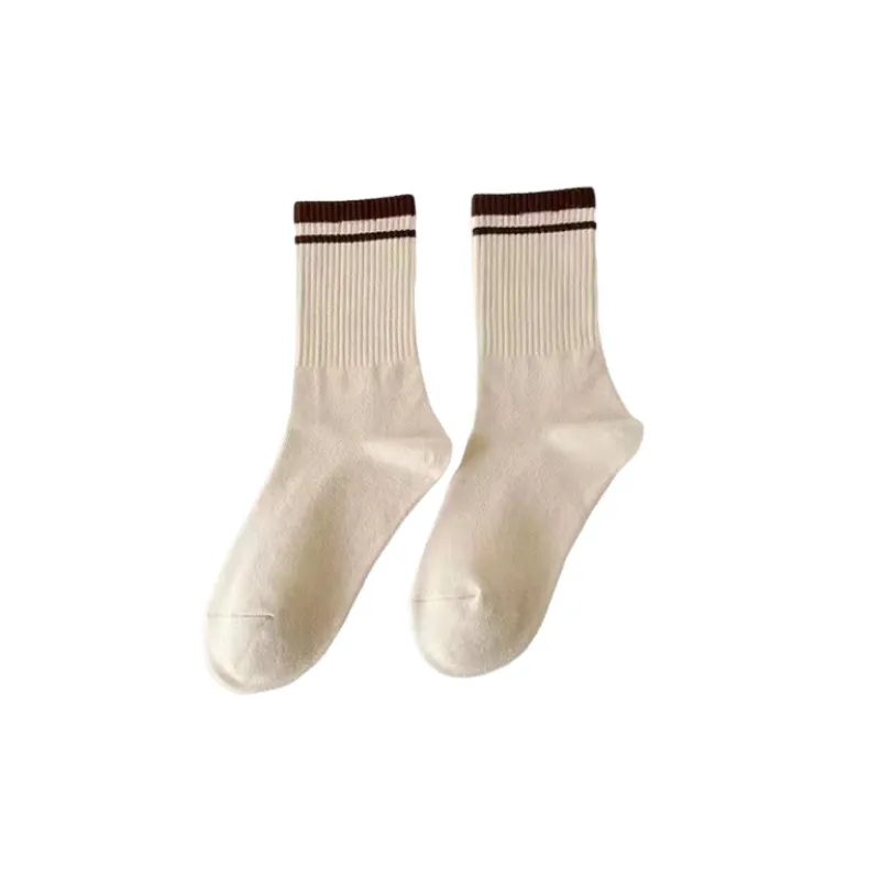 Simple Basics Polyester Cotton Mid Calf Sock-0