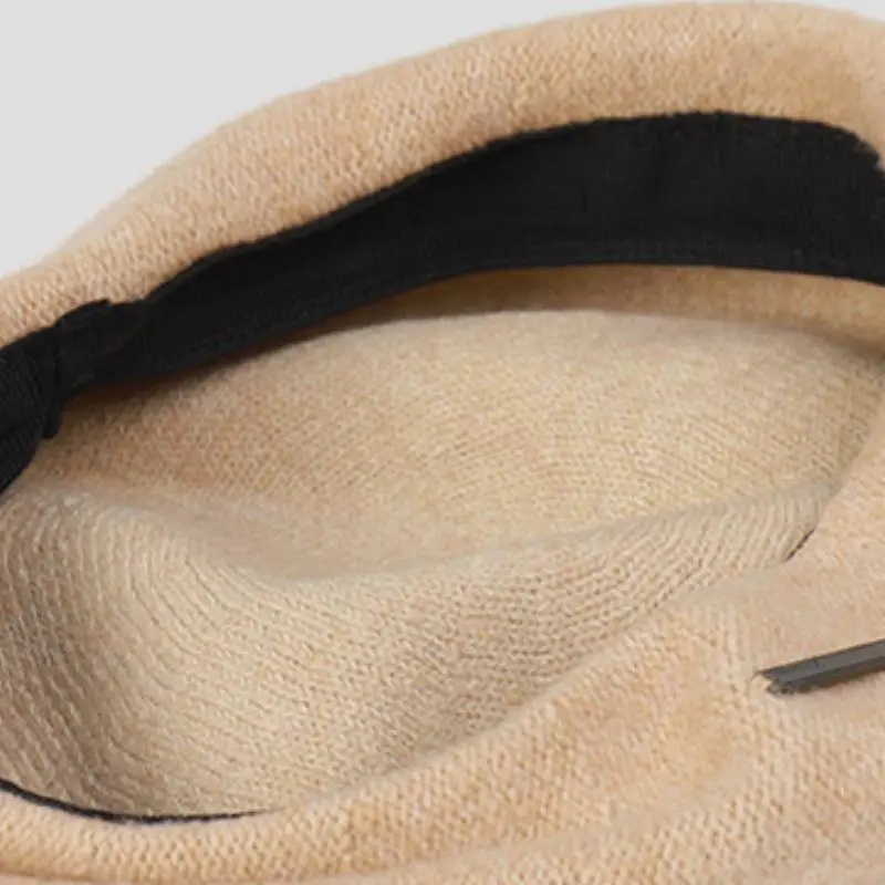 Elegant Plain Warming Beret-7