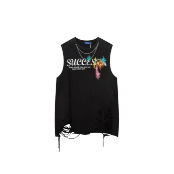 Trendy Couple Loose Hole Sleeveless Vest