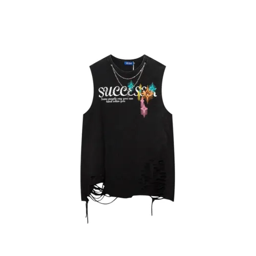 Trendy Couple Loose Hole Sleeveless Vest