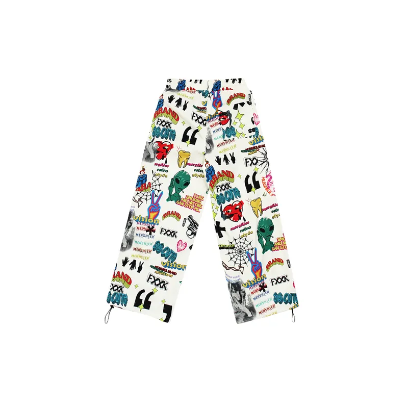 Retro Tide Camouflage Graffiti Casual Pants swag OOTD-1