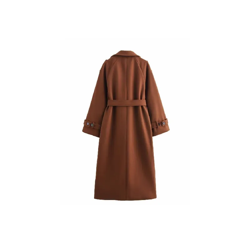 Fashion Casual Blended Fabric Coat Women-3