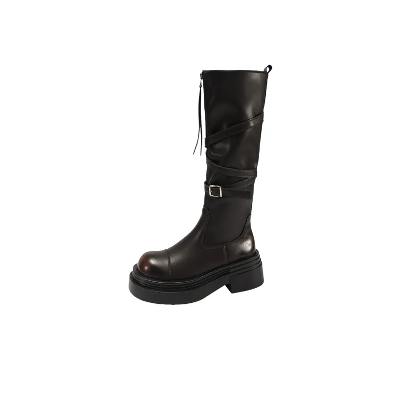 Retro Fashionable Knee High Boots-0