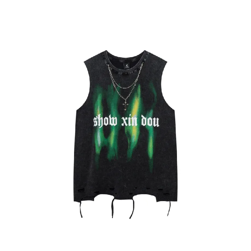 Street Loose Cotton Vest-4