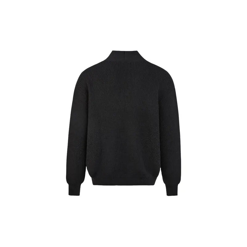 Loose Plain Sweater-5