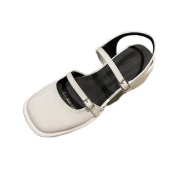 Retro Button Slide Sandals