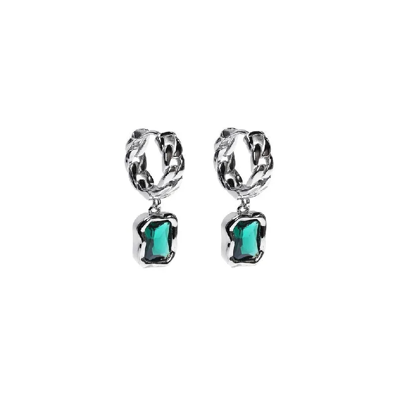 Trendy Brand Hip Hop Earrings-0