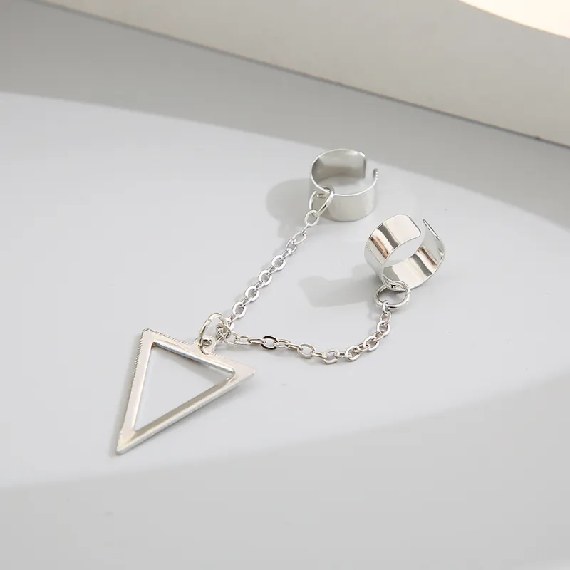 Simple Plain Ear Stud Women-2