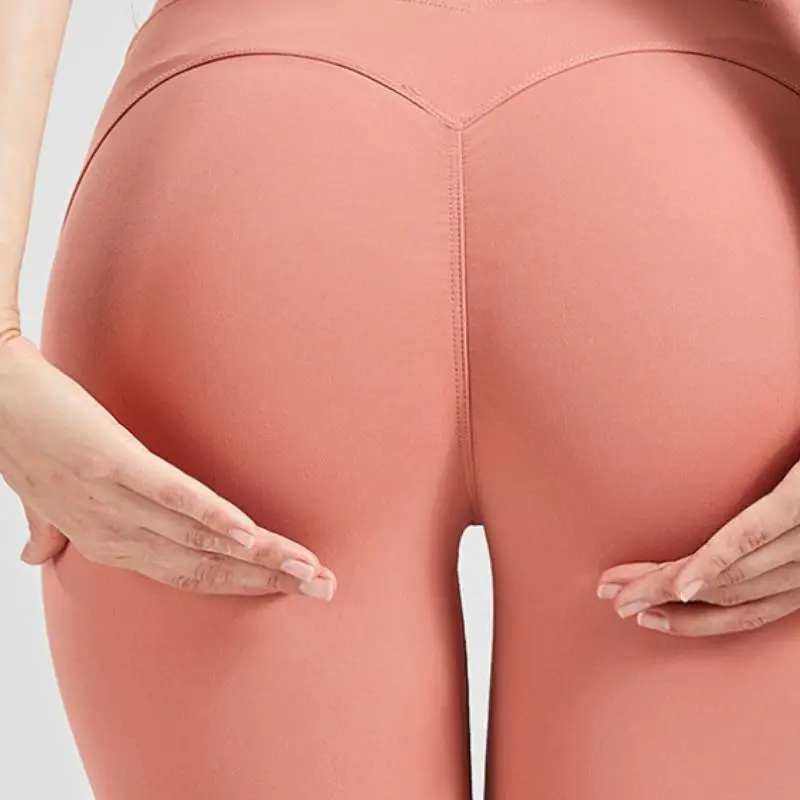 Casual Plain Nylon Leggings-9