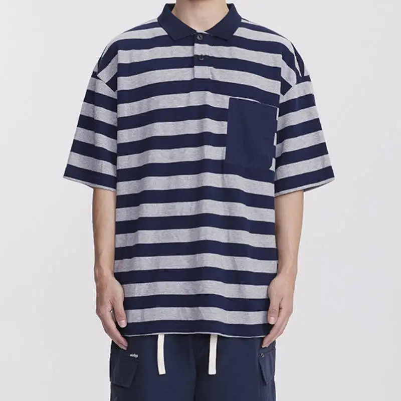 Casual Striped Cotton Polo-3