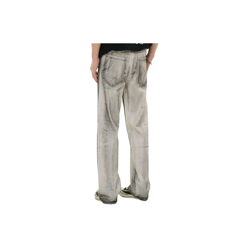Hip Hop Loose Dirty Jeans-3