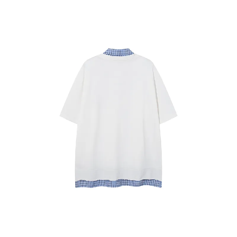 Retro Loose Cotton Blended Fabric T-Shirt Unisex-5