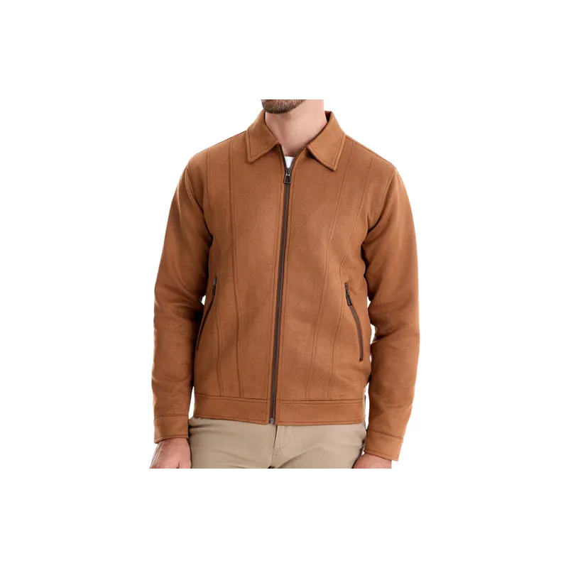 Fashionable Plain Blended Synthetic Fabrics Jacket-6