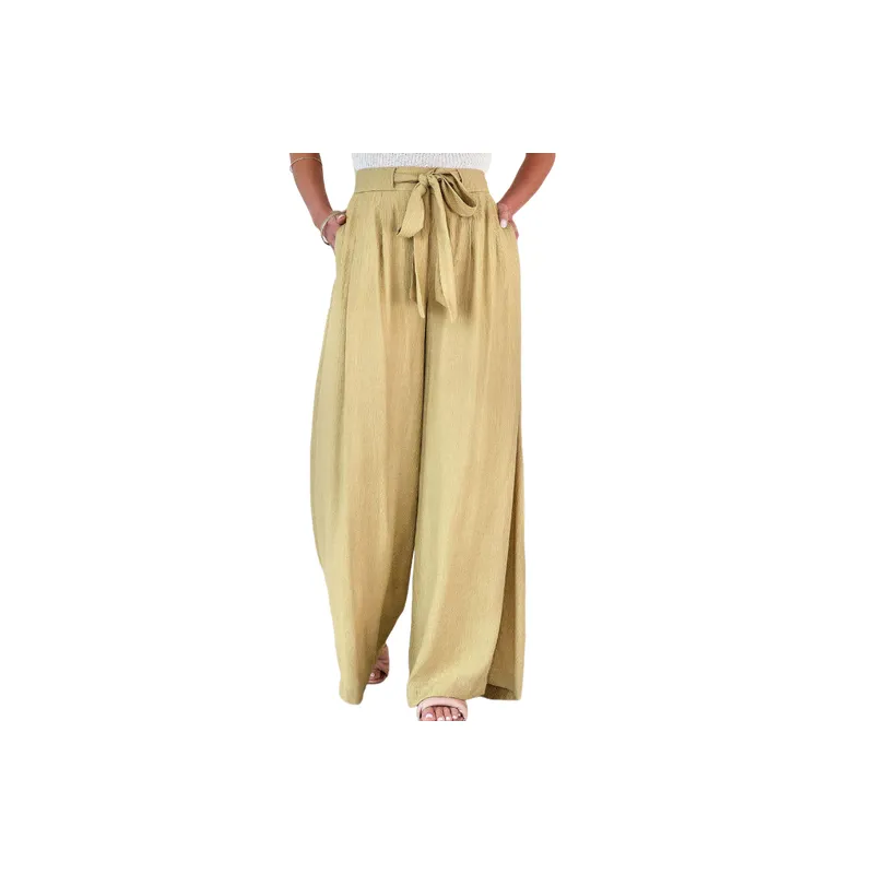 Simple Print Casual Pants-0