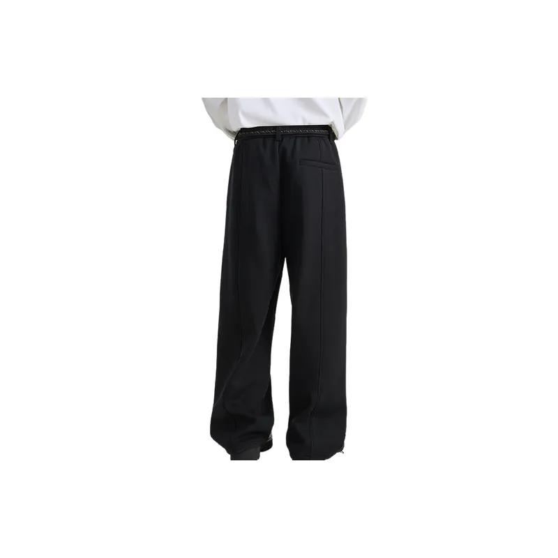 Simple Funky Cotton Blended Fabric Casual Pants-3