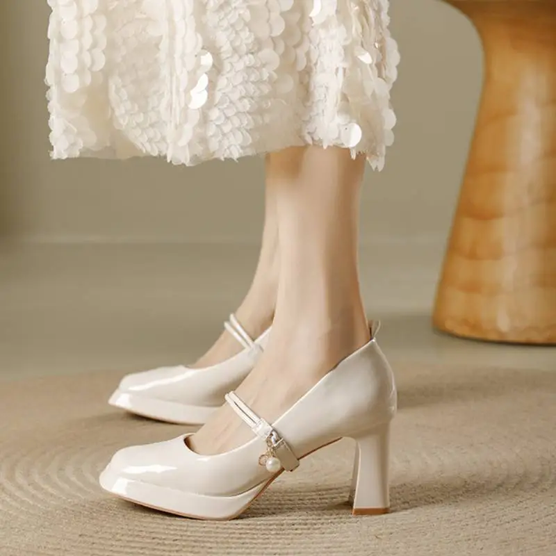 Romantic Plain High Heels-6