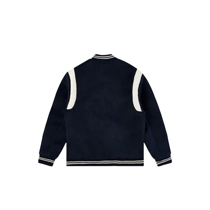 Contrasting Color Embroidered Jacket-1
