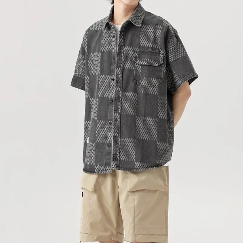 Casual Loose Denim Shirt-7