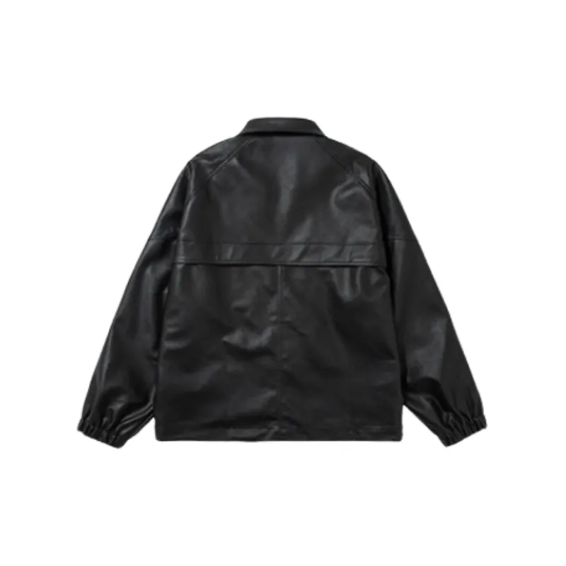 Retro Simple Blended Synthetic Fabrics Jacket-1