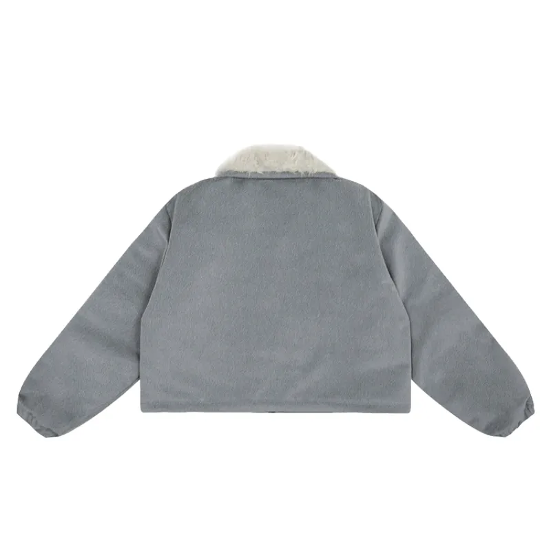 Fashionable Loose Quilted Jacket Women-1