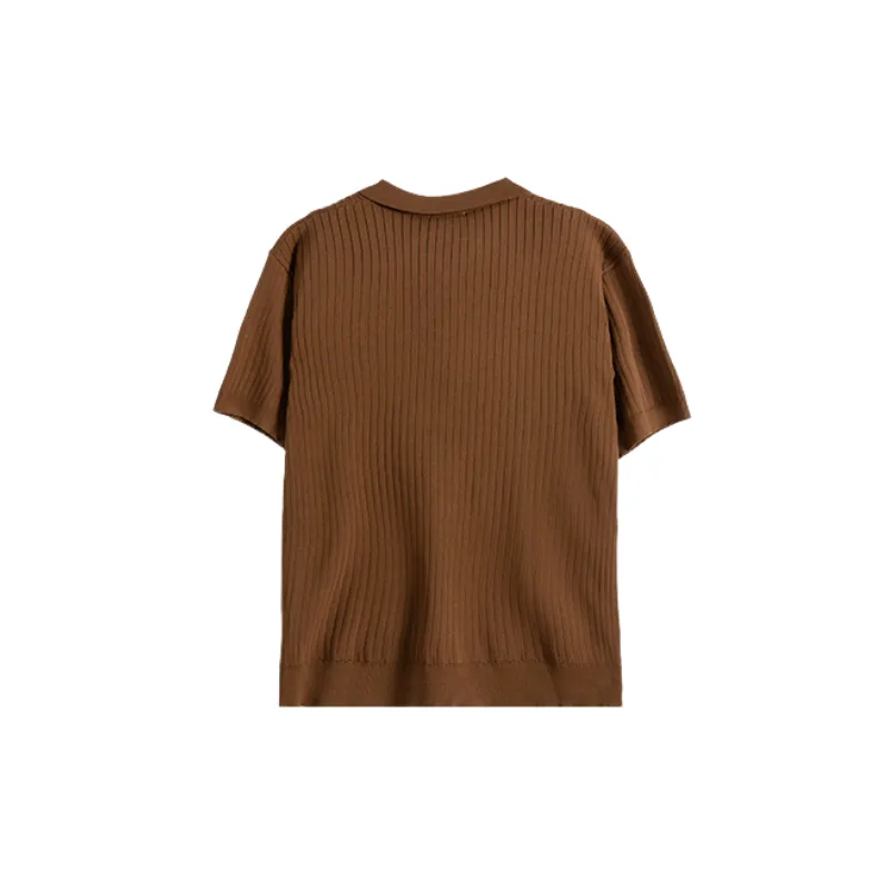 Casual Business Blended Synthetic Fabrics T Shirt-1
