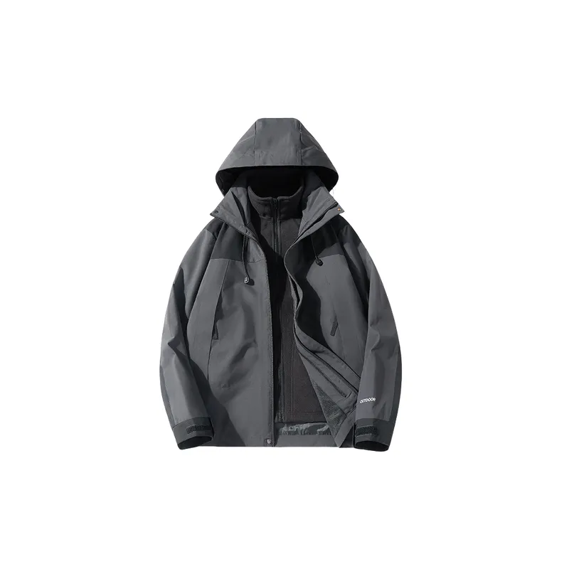Fashionable Contrast Color Outdoor Jacket-7