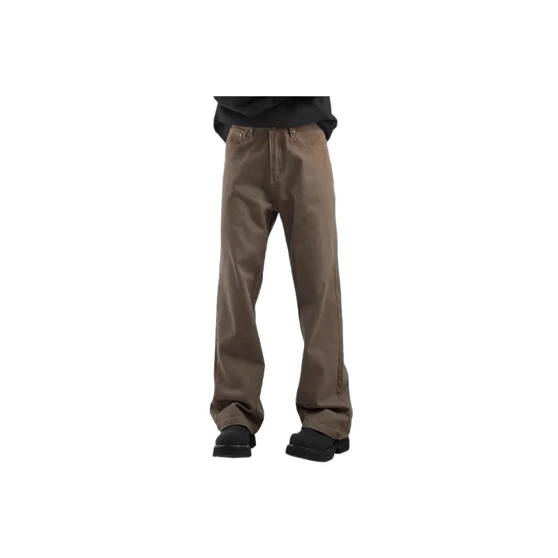 Fashionable Loose Polyester Casual Pants-0