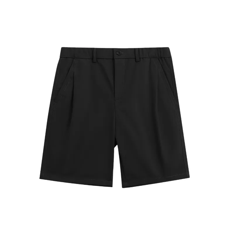 Business Simple Polyester Casual Shorts-2