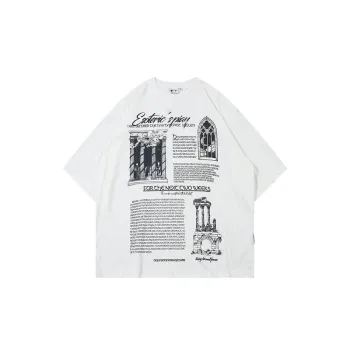 Hip Hop Printed Loose Couple Casual Trendy T shirt