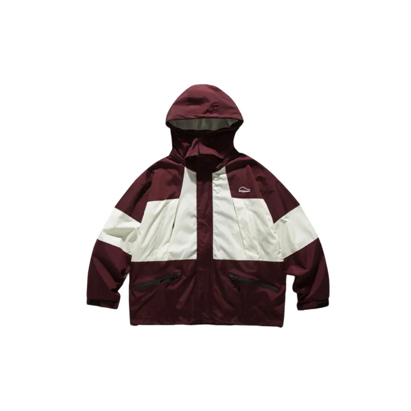 Contrast Color Stitching Outdoor Functional Russo Retro Detachable Hat Jacket-5