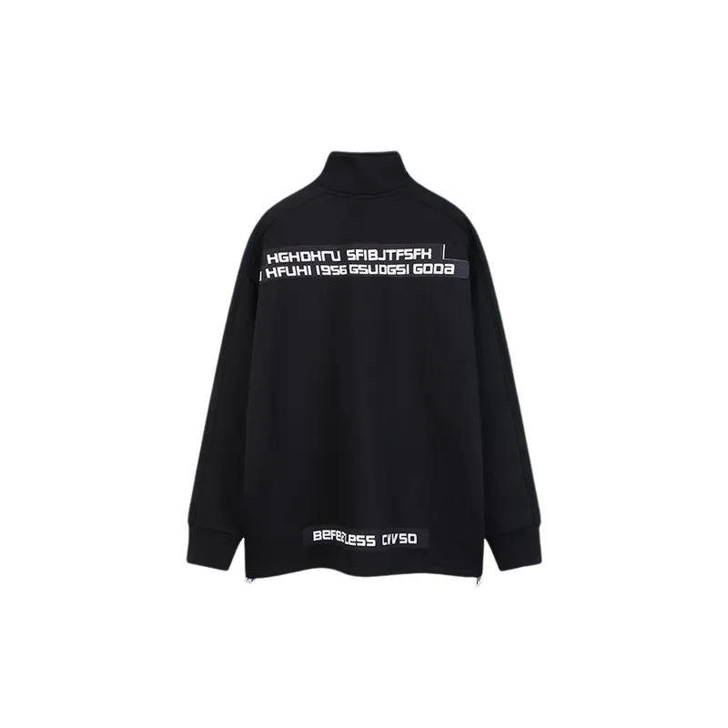 Hip Hop Embroidered Padded Velvet Zipper Street Loose Jacket-5
