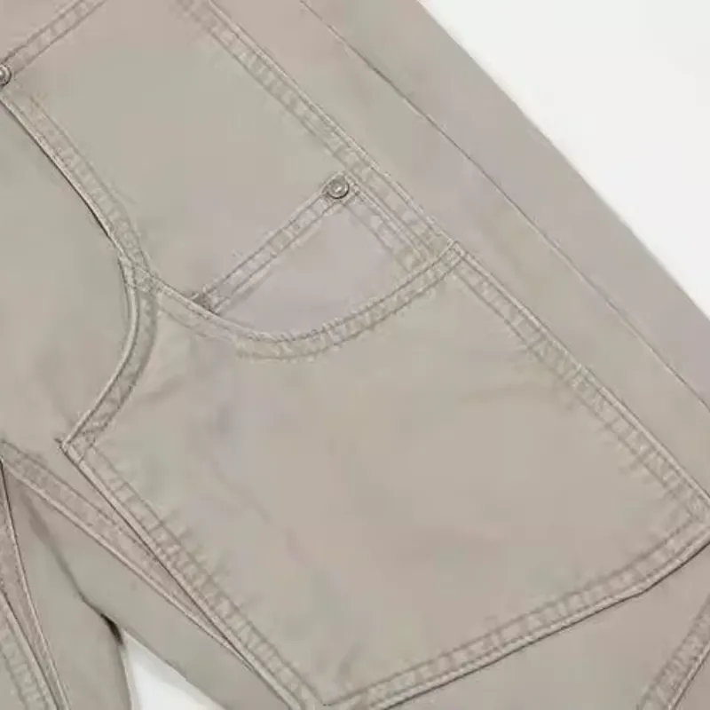 Retro Casual Cargo Pants-4