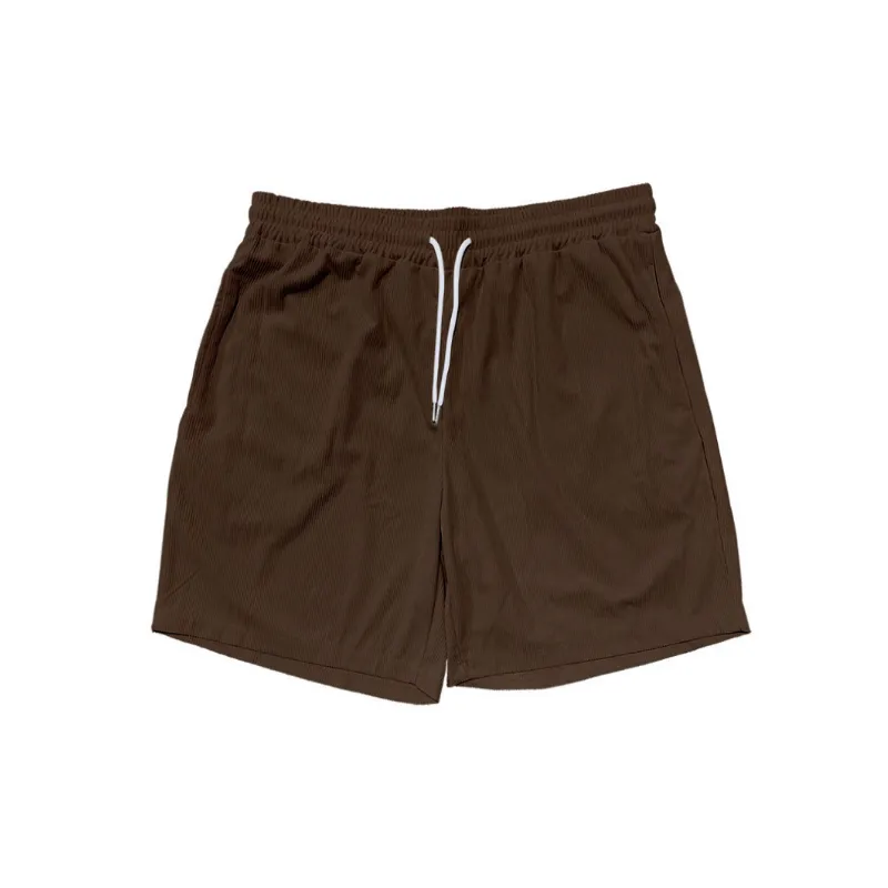 Casual Fashionable Corduroy Sports Shorts-4
