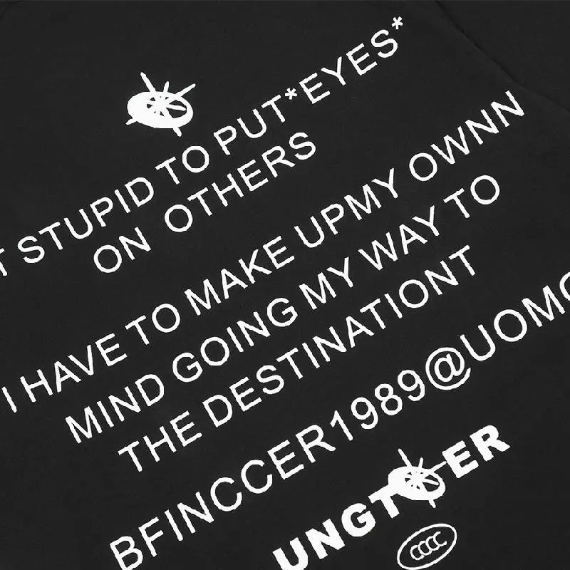 Street Letter 100% Cotton T Shirt-4
