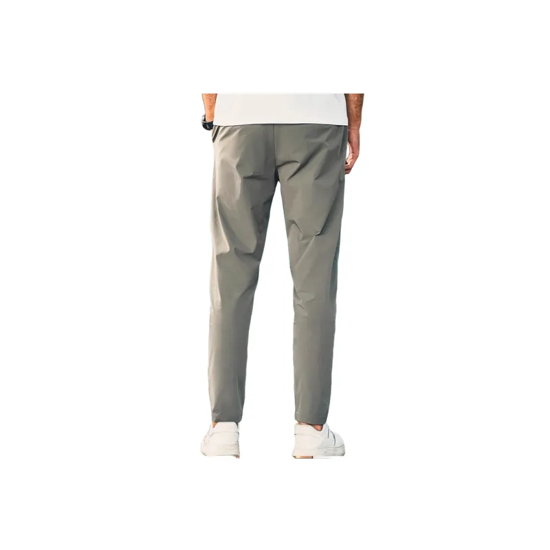 Retro Breathable Blended Synthetic Fabrics Casual Pants-3